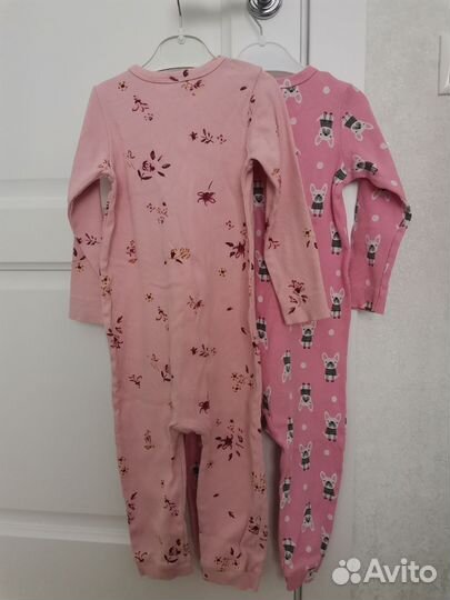 Пижама комбинезон для девочки 2 шт. 98