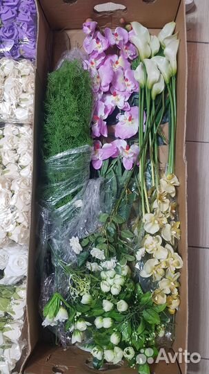 Искусственные цветы для декора