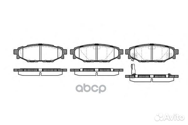 1136 01 колодки дисковые з Subaru Legacy IV 2