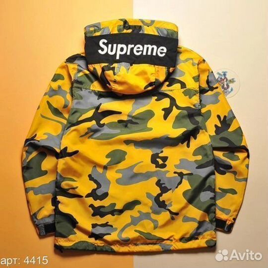 Анорак supreme оранжевый