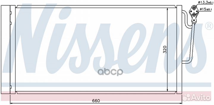 Радиатор кондиционера 940118 Nissens