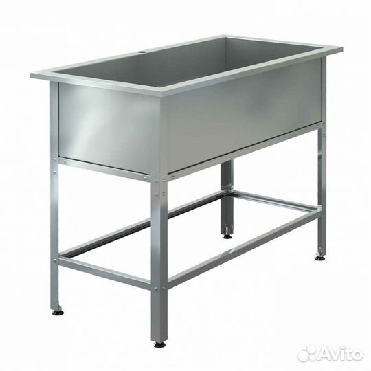 Ванна моечная сварная assum 1200х600х850 нерж