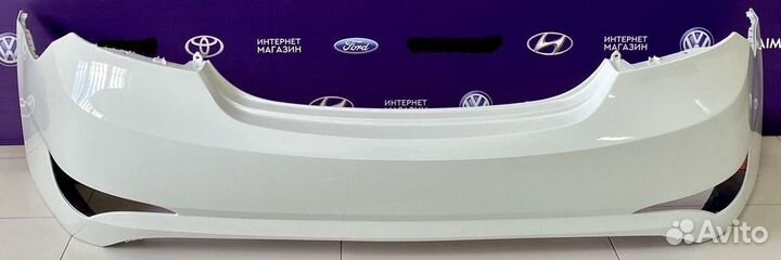 Бампер задний Hyundai Solaris 2015-17 белый