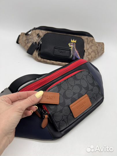 Поясная сумка мужская coach оригинал