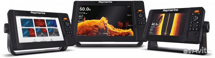 Картплоттер-эхолот Raymarine Element 9 HV + HV100