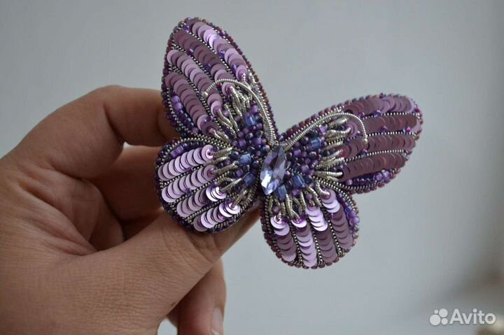 Брошь ручной работы Бабочка