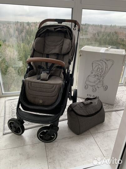 Коляска be2me elsa темно-серая