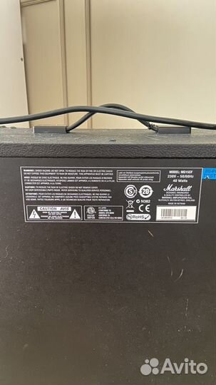 Комбоусилитель Marshall mg15cf