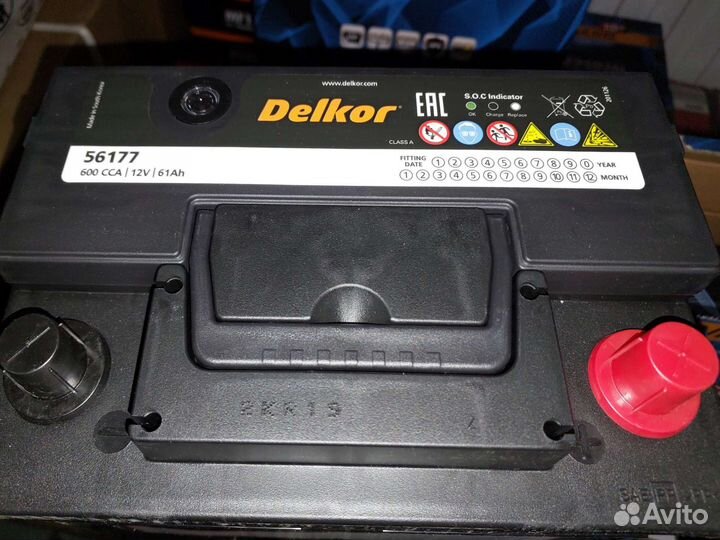 Аккумулятор Delkor 61Ач LB 56177