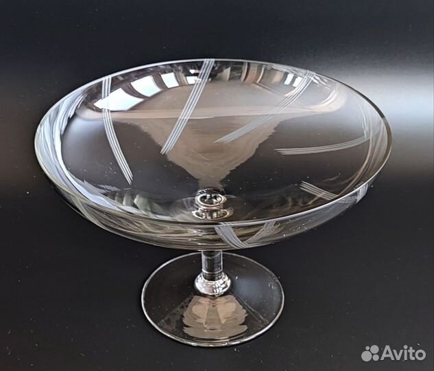 Ваза конфетница стекло СССР