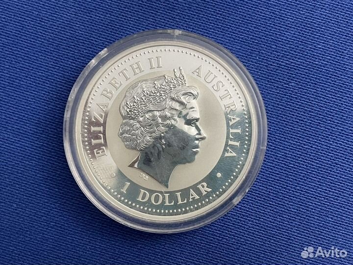Серебряная монета Австралийский доллар