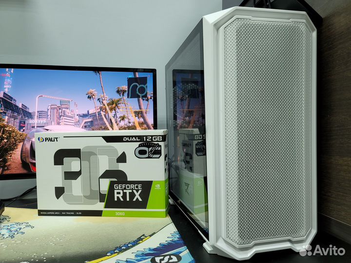 Игровой пк Ryzen 3600/RTX 3060/16gb/1.25tb