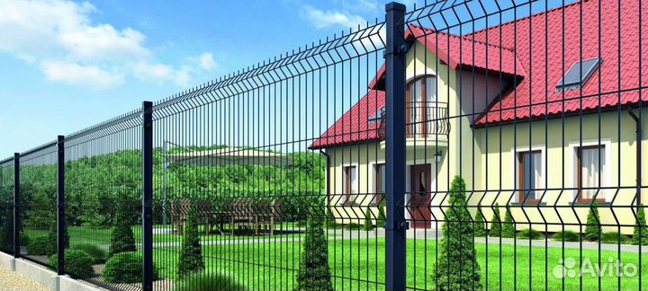 Забор сетка 3d