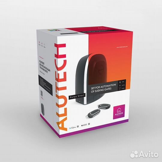 Умный привод для откатных ворот Alutech Roteo RTO-1000mkit-Sm + модуль Wi-fi