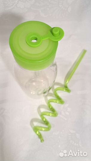 Бутылка для воды с трубочкой 0,5 л