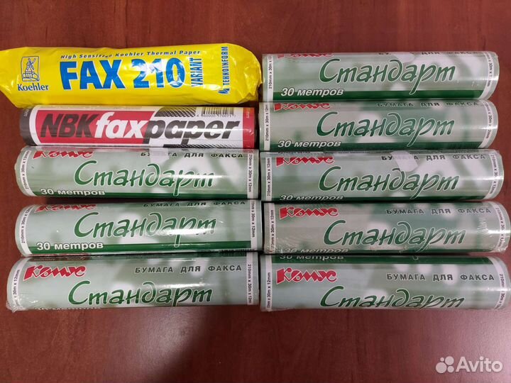 Бумага для факса (комус, koehler, nbk)