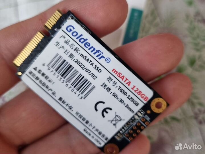 Новый ssd msata 128gb