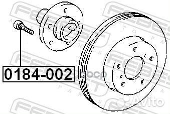 Шпилька колёсная 0184002 Febest