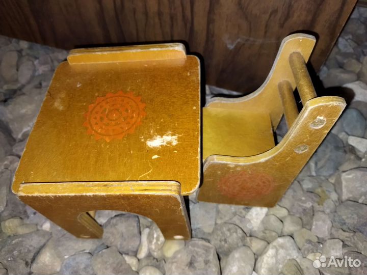 Стол и стулья кукольная мебель СССР