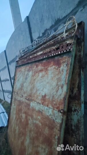 Ворота с калиткой распашные бу