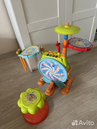 Детский электронный барабан с музыкой