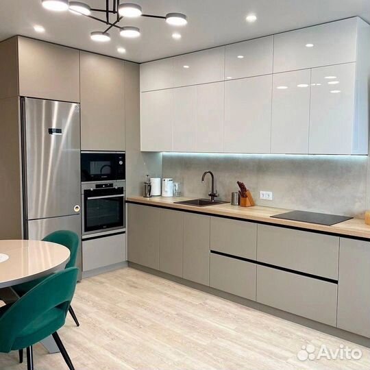 Кухня угловая с подсветкой