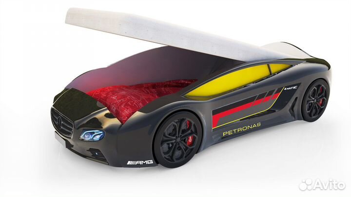 Кровать-машина Roadster Мерседес Черный с пм