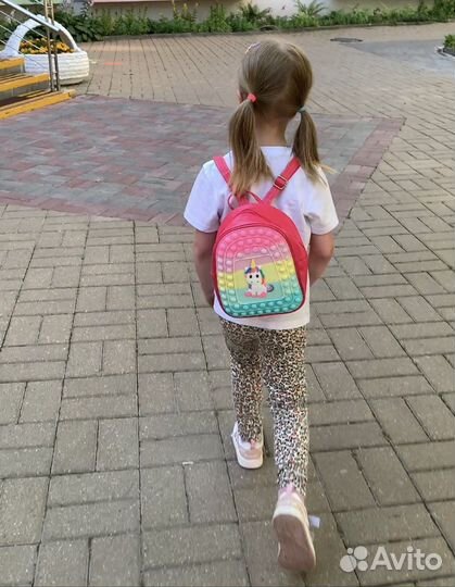 Новый Детский рюкзак с единорогом для девочки