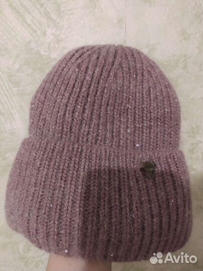 Шапка ангора зимняя женская новая