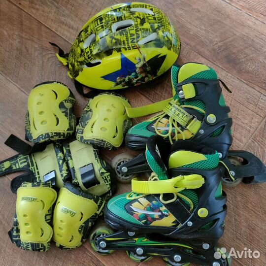 Детские ролики с защитой