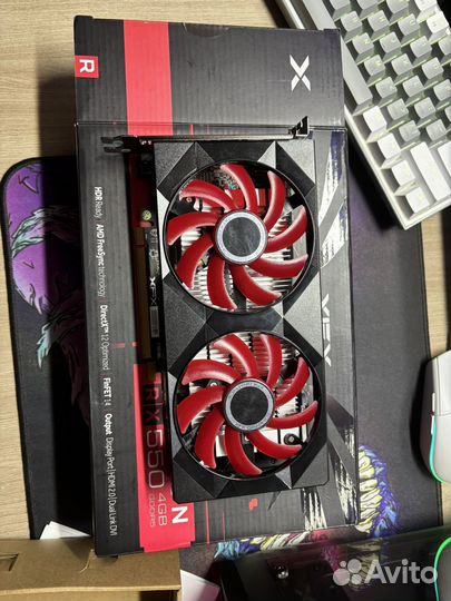Видеокарта rx550 4gb