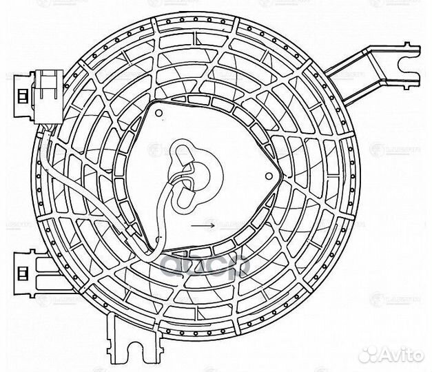 Диффузор радиатора lfac1951 luzar