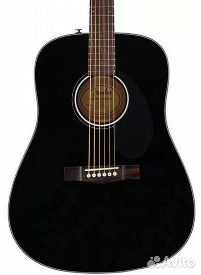 Акустическая гитара Fender CD-60S Black WN
