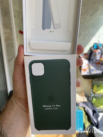 Чехол на айфон 11 pro leather case
