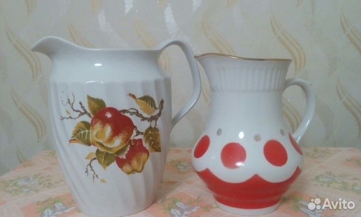 Фарфоровые кувшины периода СССР