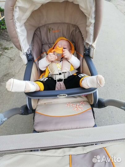 Коляска 2 в 1 Geoby C 706 R (Джеоби)