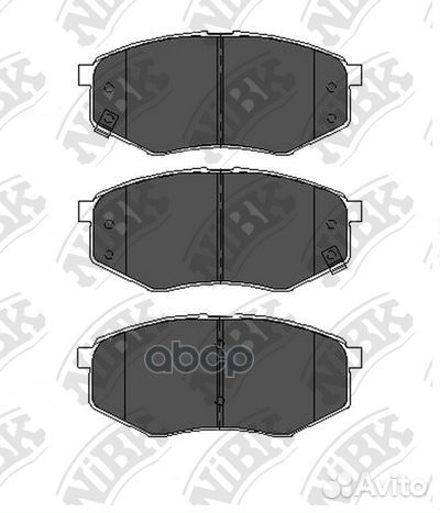 Комплект тормозных колодок, дисковый тормоз PN0