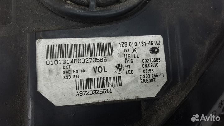 Фара левая BMW 5-Series