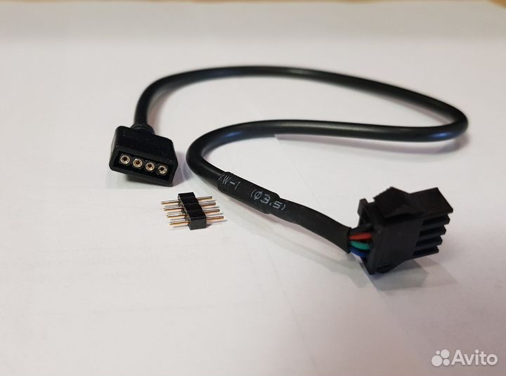 Переходник 4 pin папа(мама) - 12v4pin RGB