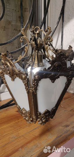 Винтажная люстра бронза