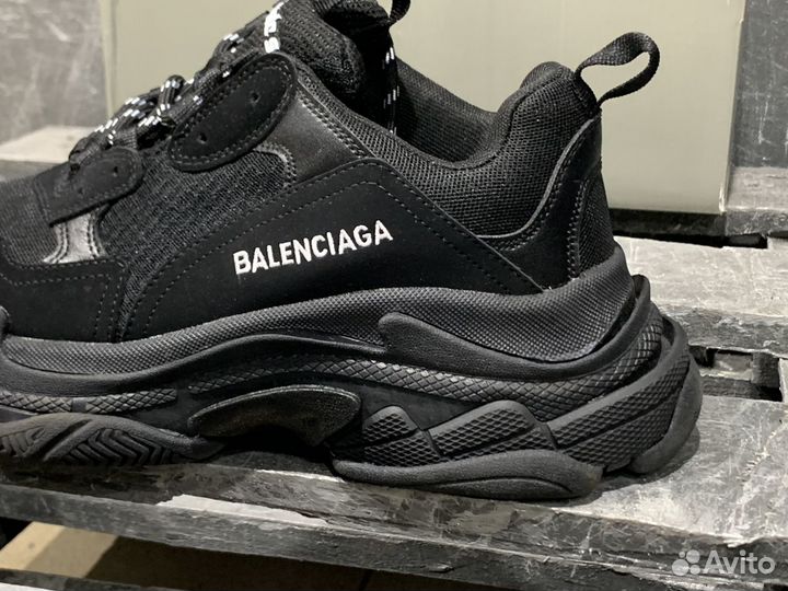Мужские кроссовки Balenciaga Triple S Black