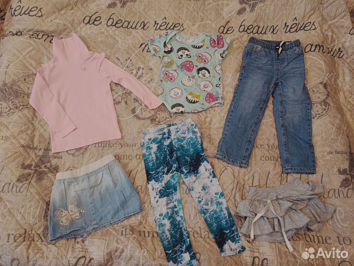 Вещи для девочки пакетом 92-104