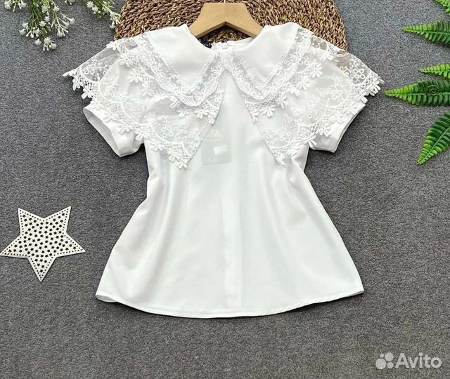 Блузка школьная/блузка на девочку белая/кофта