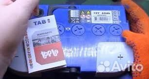 Аккумулятор TAB 60a/ч 36 мес., гарантия