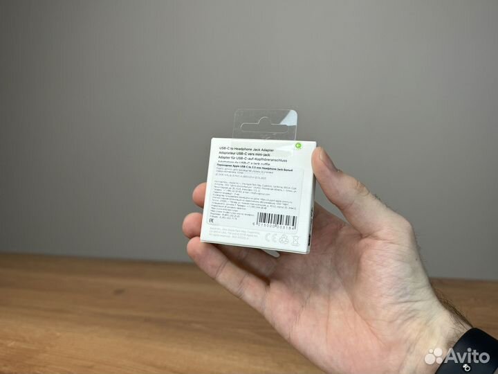 Переходник Apple USB-C to 3.5 mm (MU7E2)