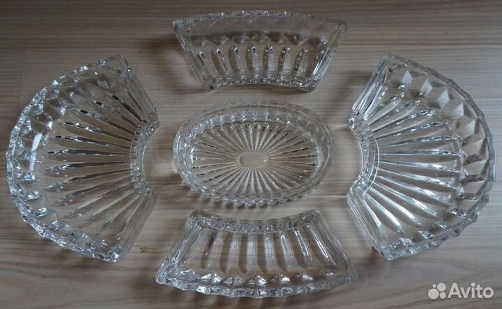 Хрустальная менажница