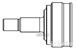 Шарнирный комплект, приводной вал перед CO