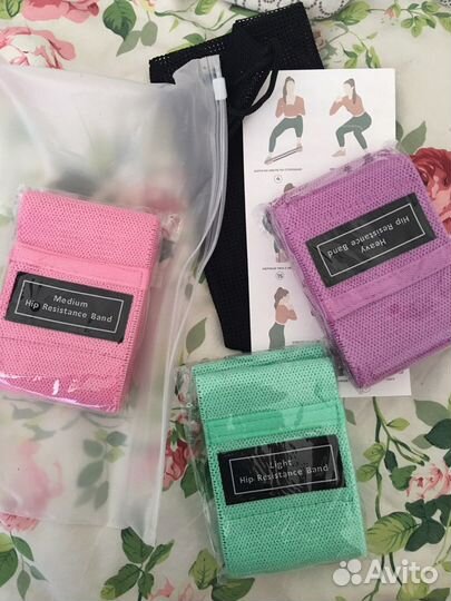 Фитнес резинки набор 2 вида