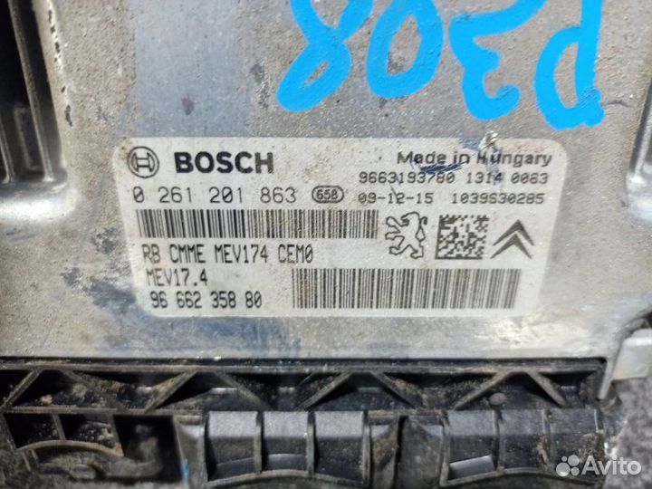 Блок управления двс Peugeot 308 4A/C EP6