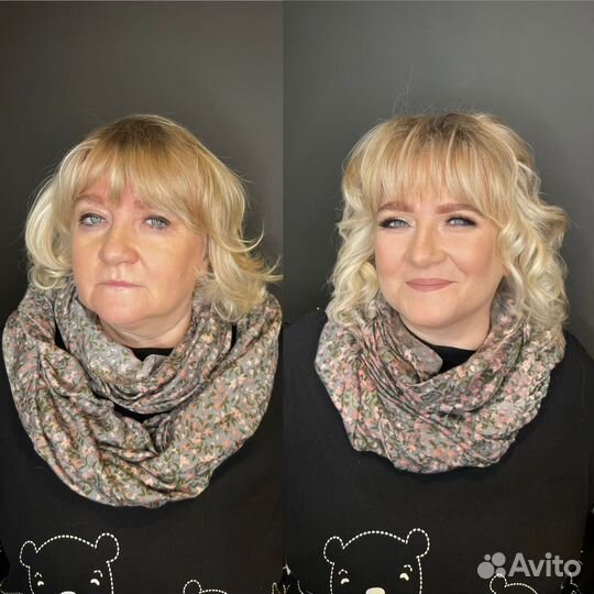 Макияж и прическа полный образ